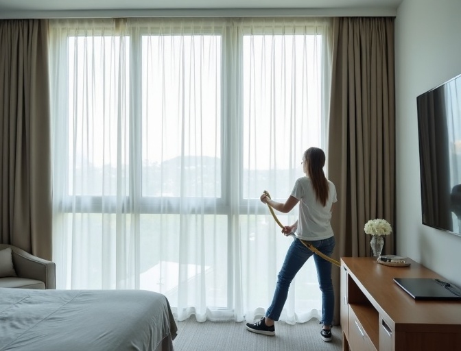 Varsity Lakes Sheer Curtain Cleaning